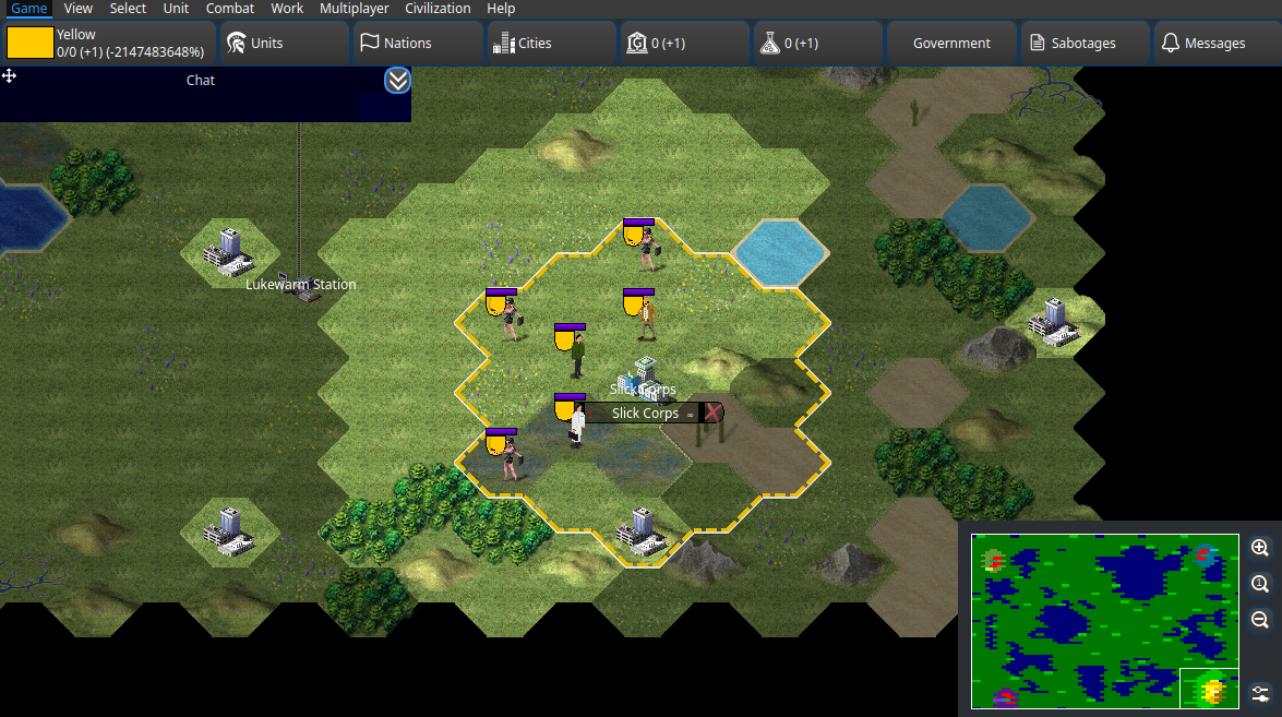 Game screen